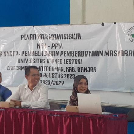 Pambakal Desa Mangkalawat Menghadiri Undangan Penutupan Dan Penarikan KKN PPM UNBL