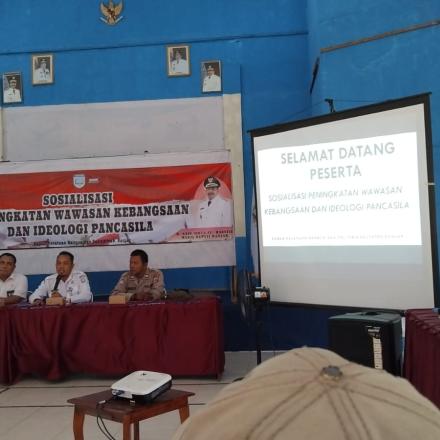 Sosialisasi Peningkatan Wawasan Kebangsaan Dan Ideologi Pancasila di Aula Kecamatan Mataraman 