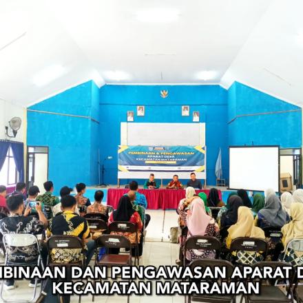 PemDes Mangkalawat ikut Hadiri Pembinaan dan Pengawasan Aparat Desa Kecamatan Mataraman