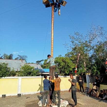 Kemeriahan HUT RI KE-79 Di Desa Mangkalawat