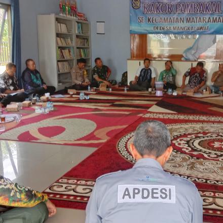 Rakor Pambakal Sekecamatan Mataraman Di Desa Mangkalawat