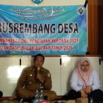 Musrembang Desa Pembahasan dan Penetapan RKP tahun 2025 dan data usulan (DU) Tahun 2026