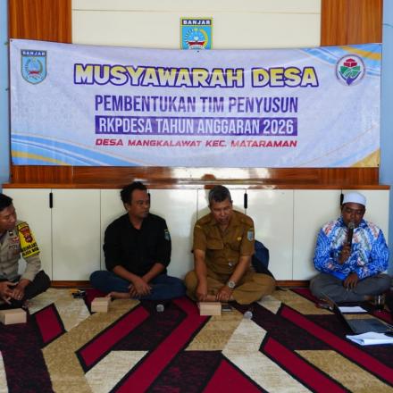 MusDes Pembentukan Tim Penyusun RKP Desa Mangkalawat Tahun Anggaran 2026