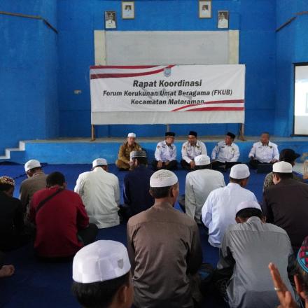 RAKOR _ Forum Kerukunan Umat Beragama (FKUB) di rangkai dengan pelatihan Azan oleh KUA Mataraman