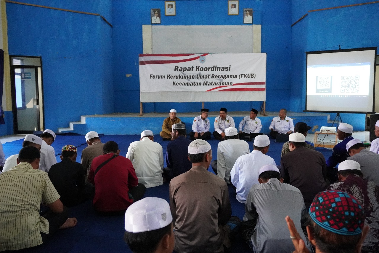 RAKOR _ Forum Kerukunan Umat Beragama (FKUB) di rangkai dengan pelatihan Azan oleh KUA Mataraman