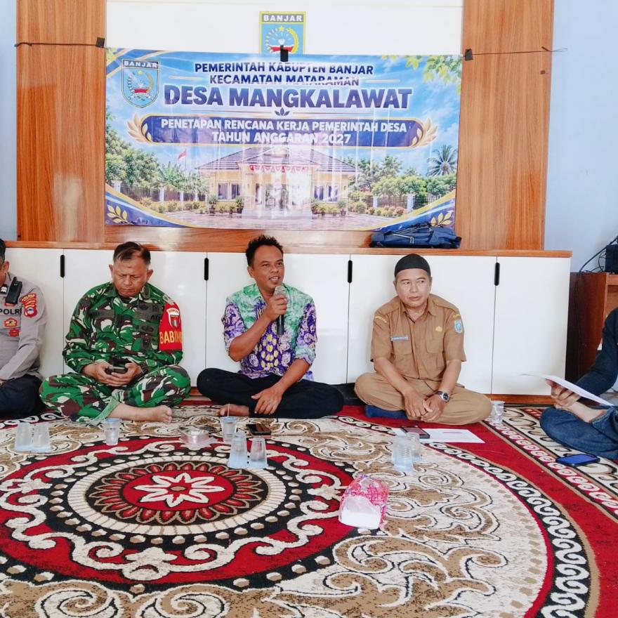 Rapat Penetapan Rencana Kerja Pemerintah Desa Mangkalawat Tahun 2027